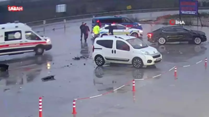 Edirne'de Feci Kaza: Otomobil 60 Metre Takla Attı, 2 Yaralı