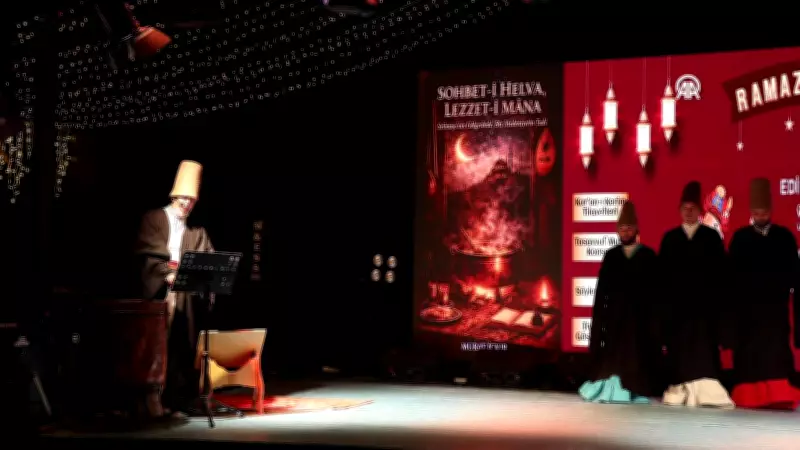 Edirne'de Ramazan Sokağı'nda Osmanlı Geleneği Helva Sohbetleri Yaşatıldı