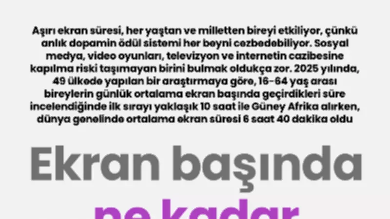 Ekran Başında Geçirilen Süre Rekoru: Güney Afrika Lider
