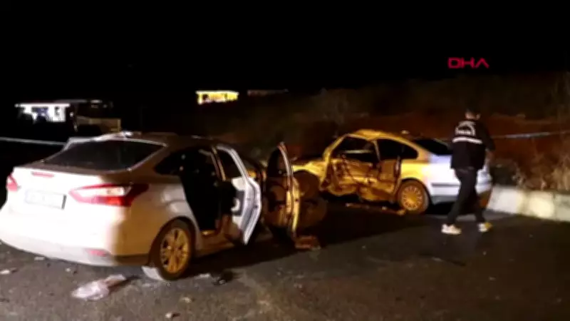 Erzurum Oltu'da Kontrolden Çıkan Otomobil Park Halindeki Araca Çarptı: 1'i Ağır 5 Yaralı