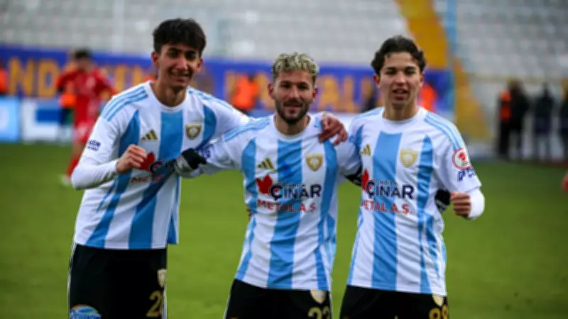 Erzurumspor, Manisa FK'yi 8-1'lik Skorla Geçerek Liderliğini Sürdürdü