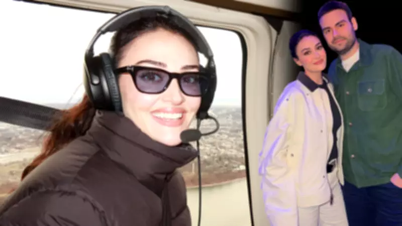 Esra Bilgiç ile Faruk Sabancı New York'ta Helikopter Keyfi Yaptı