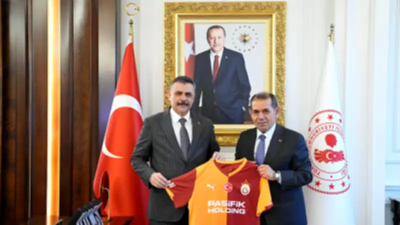 Galatasaray Başkanı Dursun Özbek, İçişleri Bakanı Mustafa Çiftçi'yi Ziyaret Etti