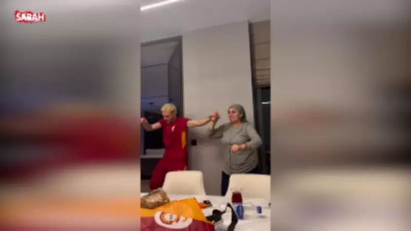Galatasaraylı Barış Alper Yılmaz ve Annesinden Horon Gösterisi