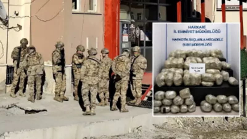 Hakkari Merkezli Operasyonda 64 Kilo Uyuşturucu Ele Geçirildi, Başkomiser Tutuklandı