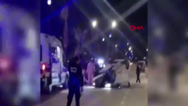 Hatay'da Motosiklete Çarpan Otomobil Takla Attı: İki Yaralı