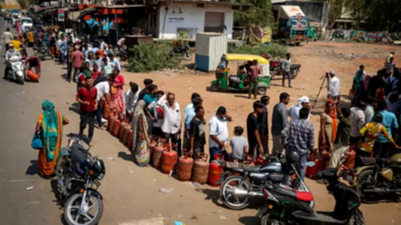 Hürmüz Boğazı Krizi Hindistan'ı Vurdu: Tüp Kuyrukları ve Üretim Durdurma