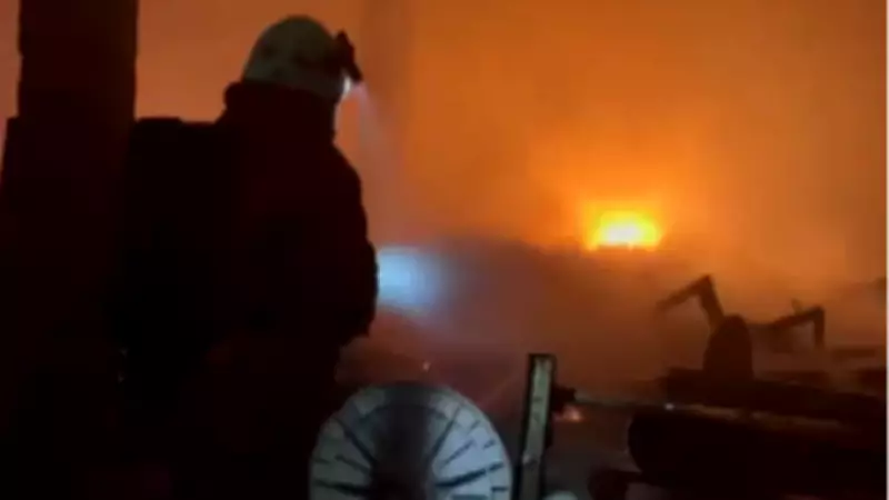 Kahramanmaraş'ta Çırçır Fabrikasında Çıkan Yangında Büyük Zarar