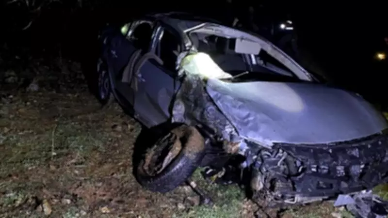 Kahta'da Otomobil Şarampole Devrildi: 1 Kişi Hayatını Kaybetti, 4 Kişi Yaralandı