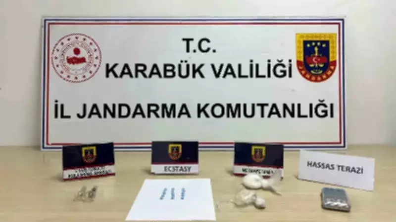 Karabük'te Uyuşturucu Operasyonu: 5 Gözaltı, Metamfetamin ve Ecza Ele Geçirildi