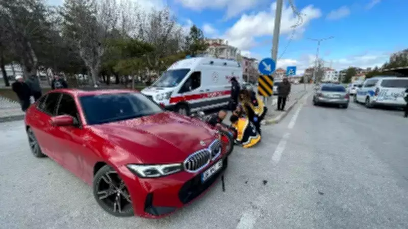 Karaman'da Otomobil ile Motosiklet Çarpıştı: 1 Yaralı