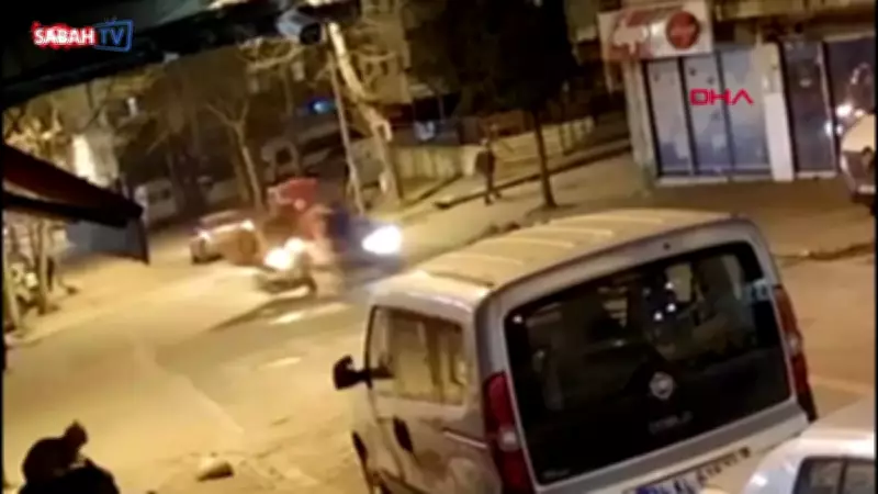 Kartal'da İki Motosikletin Çarpıştığı Kazanın Görüntüleri Ortaya Çıktı