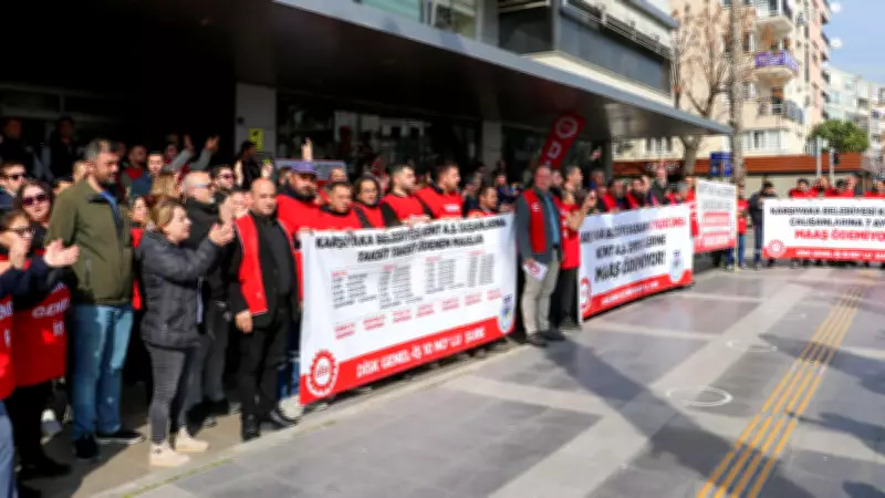 Karşıyaka'da İşçiler 7 Aydır Eksik ve Taksitli Maaş İçin Eylemde