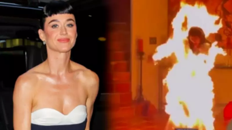 Katy Perry'nin Alevler İçindeki Klip Görüntüleri Hayranları Endişelendirdi