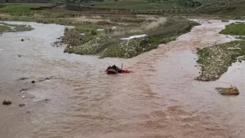 Kilis'te Afrin Çayı'nda Mahsur Kalan Bir Kişi Kurtarıldı