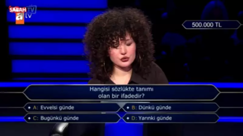 Kim Milyoner Olmak İster'de 500 Bin TL'lik Soru ve Yarışmacının Şaşırtan Kararı