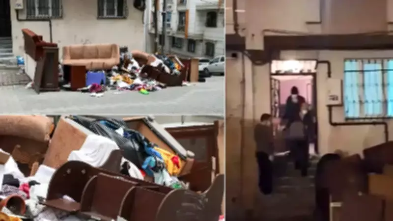 Kiracı Eşyaları Sokağa Atılan Kadın: 'Evimde Dul Kadın İstemiyorum' Dedi
