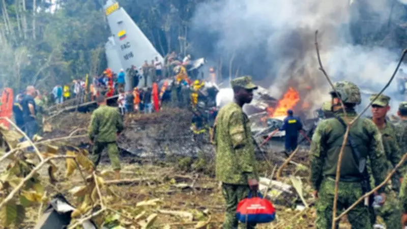 Kolombiya'da Askeri Uçak Kazası: 66 Askeri Personel Hayatını Kaybetti