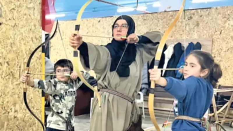 Konya'da Bir Anne ve Çocukları: Okçulukta Aynı Hedefe Birlikte Odaklanıyorlar