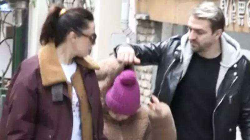 Şükran Ovalı ve Caner Erkin, Nişantaşı'nda Objektiflere Takıldı: 'Yanımızda Çocuk Var'