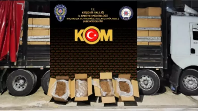 Kırşehir'de Kamyondan 5,5 Milyon TL'lik Kaçak Tütün Ele Geçirildi