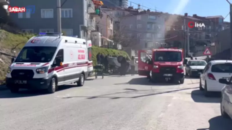 Kütahya Tavşanlı'da Otomobil Takla Attı: Bir Kişi Yaralandı