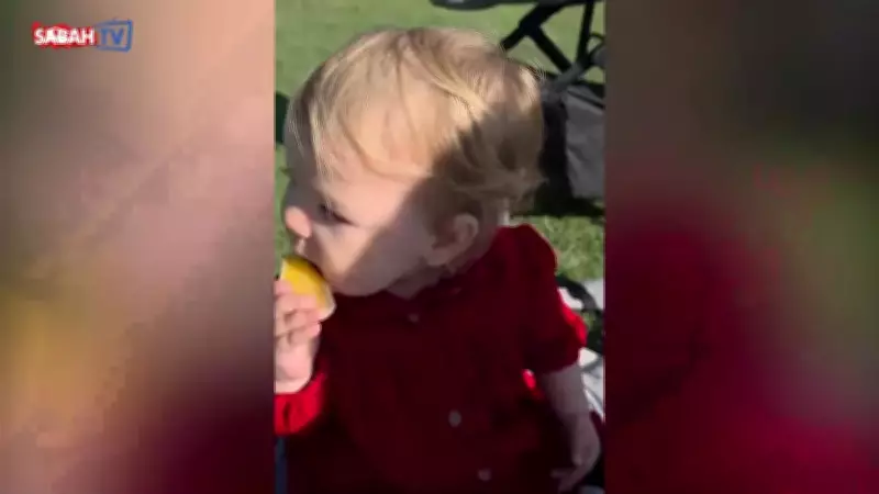 İlker Aksum'un Kızı Lila'nın Portakal Keyfi Sosyal Medyada Gülümsetti