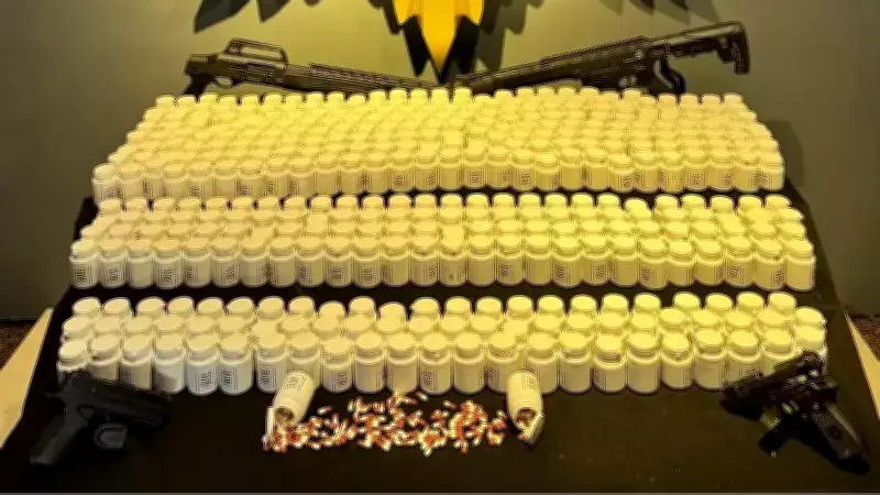 Malatya'da Büyük Operasyon: 27 Bin Ecza Hap ve Silahlar Ele Geçirildi