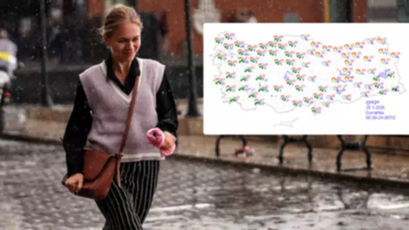 Meteoroloji'den 12 İl İçin Sarı Alarm: Ege ve Akdeniz'de Şiddetli Sağanak Bekleniyor