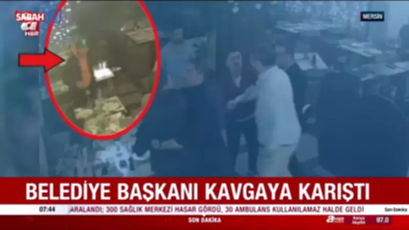 Mezitli Belediye Başkanı Ahmet Serkan Tuncer Restoranda Darp Edildi, Görüntüler Ortaya Çıktı