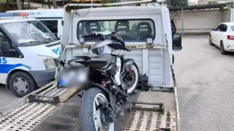 Mudanya'da Motosiklet Sürücüsüne 245 Bin Lira Ceza Kesildi