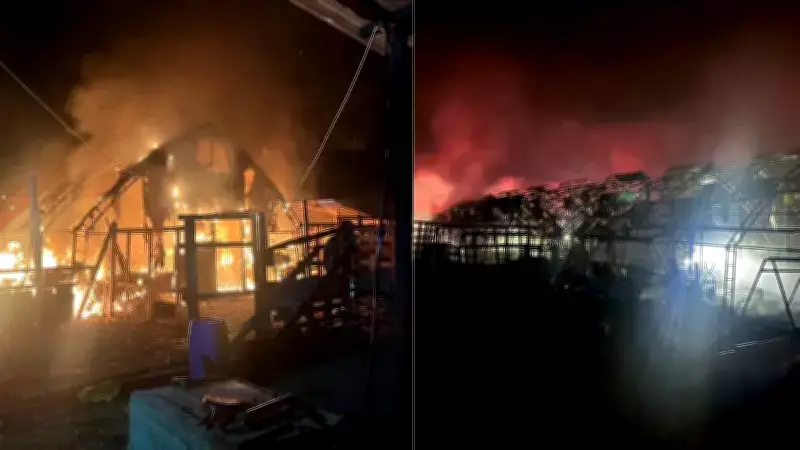 İnegöl'de Çiftlik Yangını: 580 Kanatlı Hayvan Hayatını Kaybetti