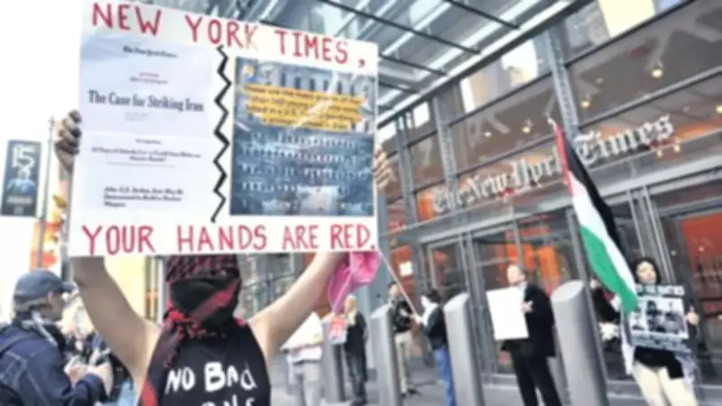 New York Times'ın İran Haberlerine Karşı Savaş Karşıtlarından Protesto
