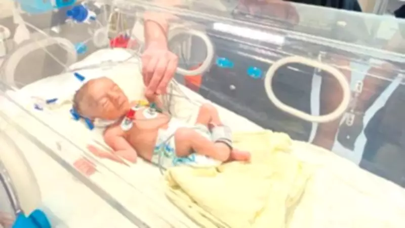 Prematüre Bebek Cihan Efe, Yapay Damar Ameliyatıyla Hayata Tutundu