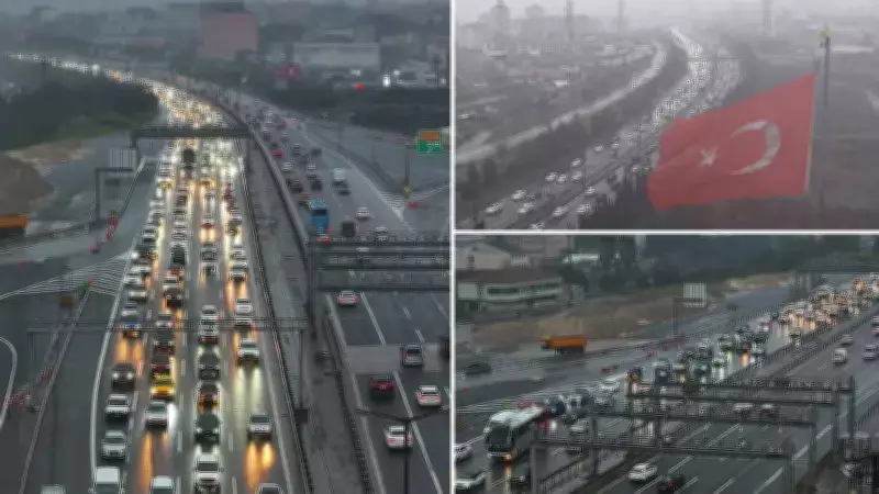 Ramazan Bayramı Dönüşünde İstanbul Trafiği Kilitlendi: Çamlıca Gişeleri'nde Yoğunluk