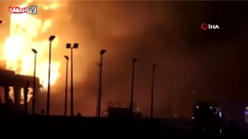 İran, Bahreyn'deki Yakıt Tanklarına Saldırdı: Tesiste Büyük Yangın Çıktı