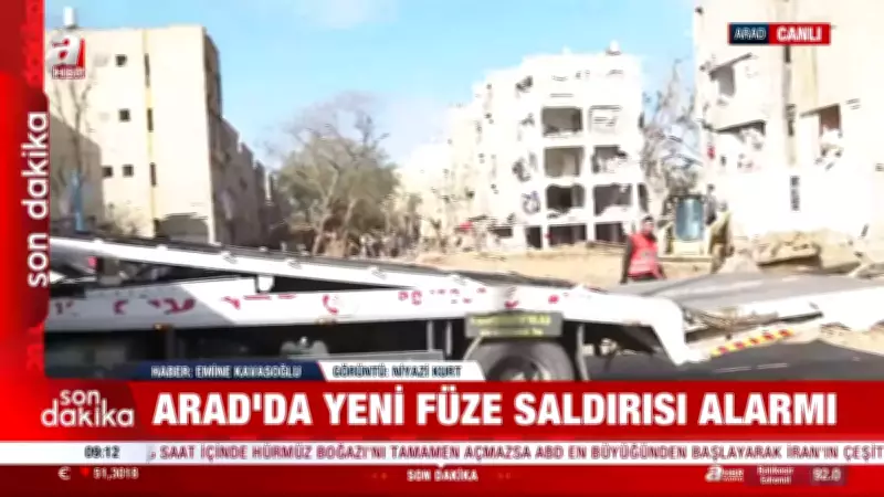İran Füzeleri Arad'ı Vurdu: A Haber Yıkımı Yerinde Görüntüledi