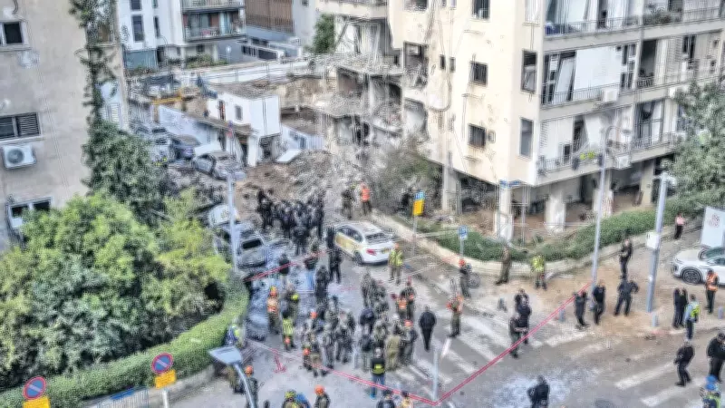 İran'ın Füze Saldırıları Tel Aviv'de Büyük Yıkıma Yol Açıyor