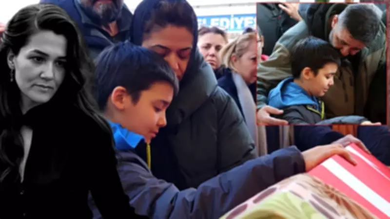 Öğretmen Fatma Nur Çelik'in Cenazesinde Hüzünlü Veda: Oğlu Kemal'in Acısı Yürekleri Dağladı