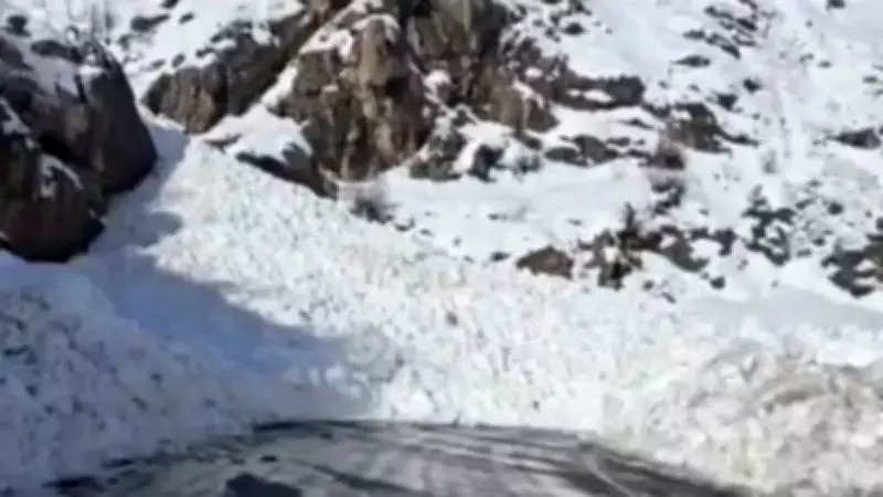 Şırnak-Hakkari Karayolu Çığ Düşmesi Nedeniyle Ulaşıma Kapandı