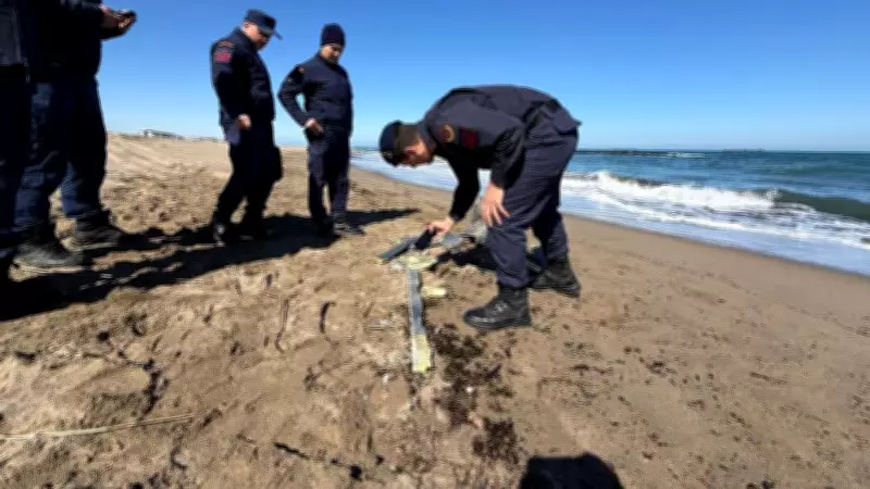 Sakarya'da Sahilde Parçalanmış ve Ülkesi Bilinmeyen İHA Bulundu