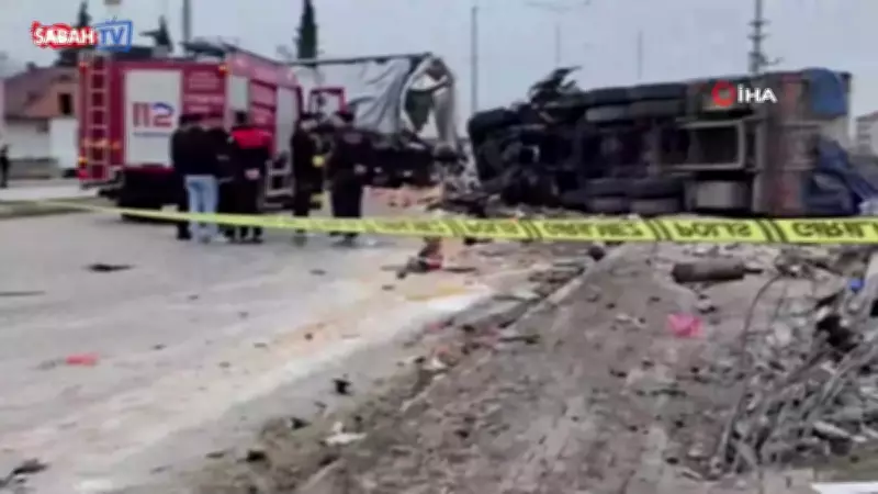 Samsun'da Freni Patlayan Tır Zincirleme Kazaya Neden Oldu: 18 Yaralı
