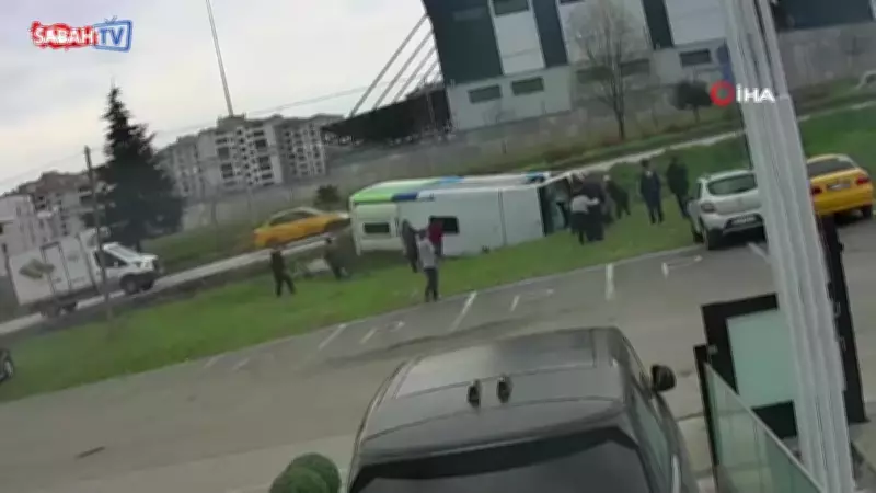 Samsun'da Öğrenci Servisi Kazası: Korkunç Anlar Güvenlik Kamerasında