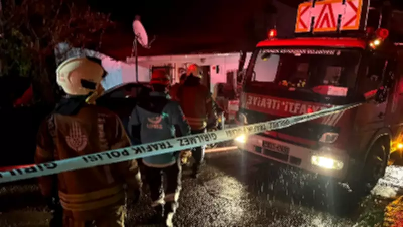 Sarıyer'de Gecekondu Yangını: 6 Kişi Yaralandı, Anlar Cep Telefonuna Yansıdı
