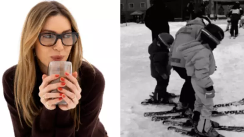 Sinem Kobal, Kızları Lalin ve Leyla ile Erzurum'da Kış Tatilinde