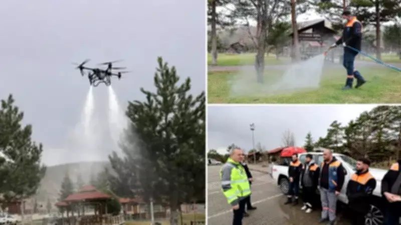 Sivas'ta Larva ve Kene Mücadelesi İçin Drone Teknolojisi Kullanılıyor
