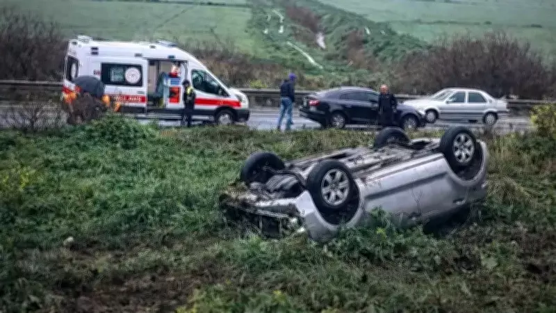 Söke'de Kontrolden Çıkan Otomobil Ters Döndü: 1 Yaralı