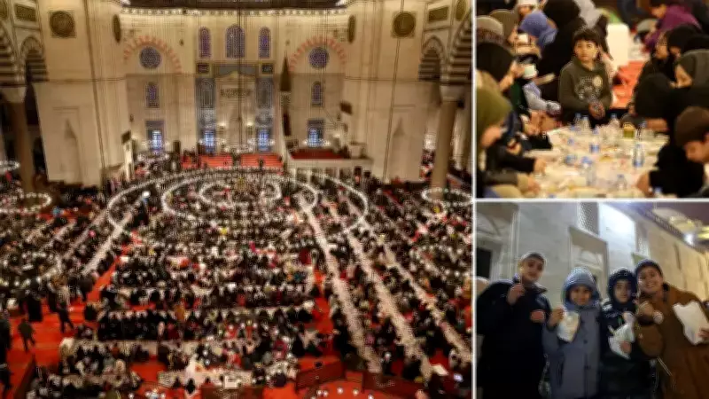 Süleymaniye Camii'nde Binlerce Çocukla Anlamlı İftar Buluşması