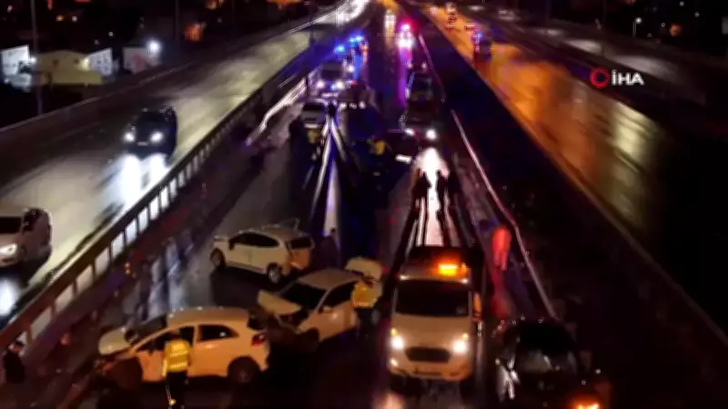 İstanbul Ataşehir'de Zincirleme Trafik Kazası: 3 Kişi Yaralandı