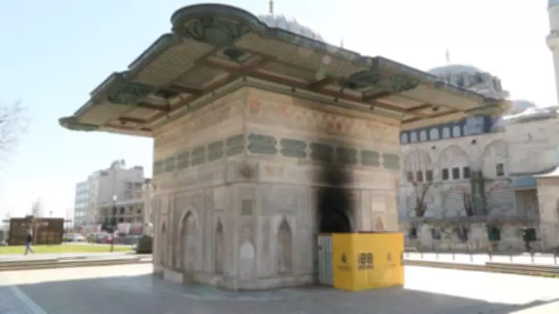 İstanbul Valiliği Tarihi Tophane Çeşmesi Yangını İçin Açıklama Yaptı